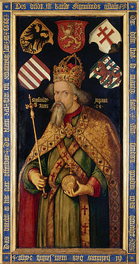 Bild: Emperor Sigismund, painting by 
        Albrecht Dürer